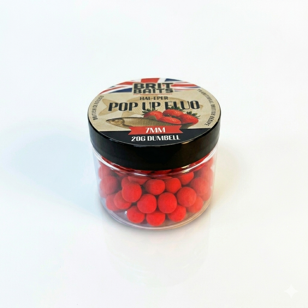 BritBaits Pop Up Fish-Strawberry