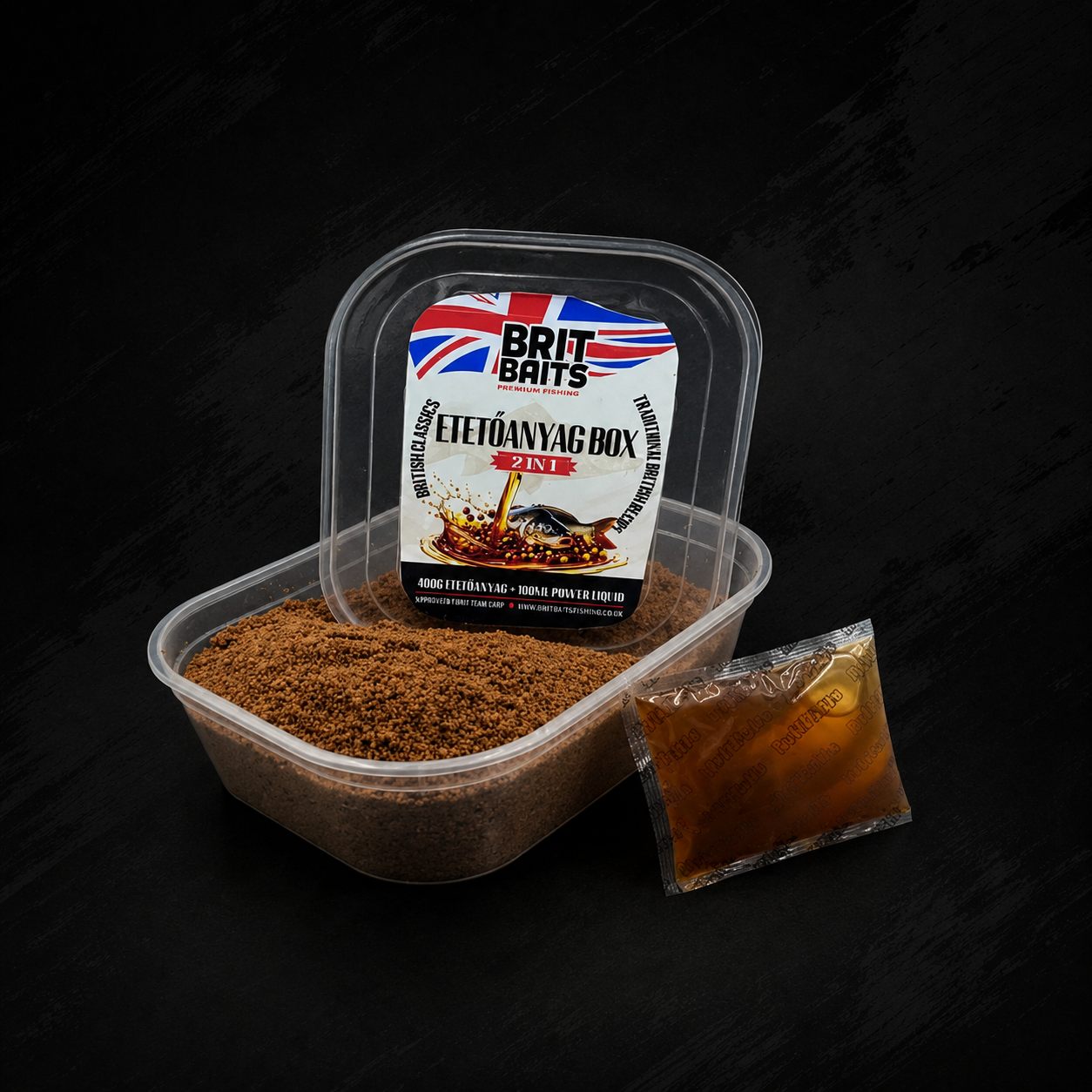 BritBaits Pellets Brown 400g + Gel 110ml Banana & Pineapple