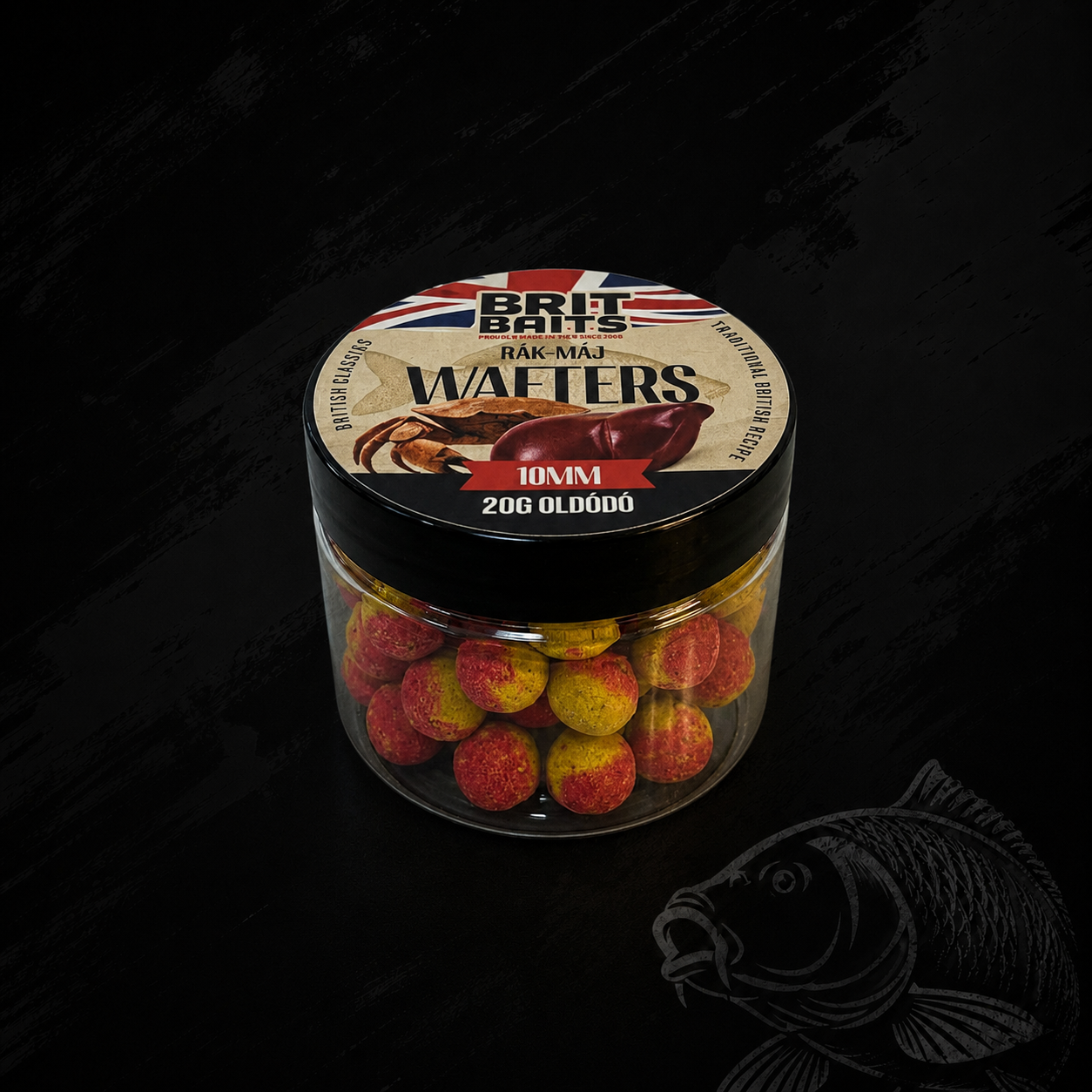 BritBaits Wafters Crab & Liver 10mm